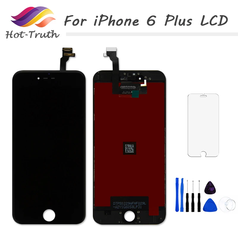 ЖК дисплей с сенсорным экраном 5 шт./лот AAA для iPhone 6 plus дигитайзер в сборе