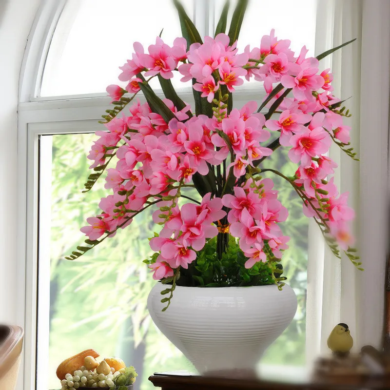 цветы искуственные künstliche blumen fleurs artificielles Нежный Phalaenopsis искусственные в горшке