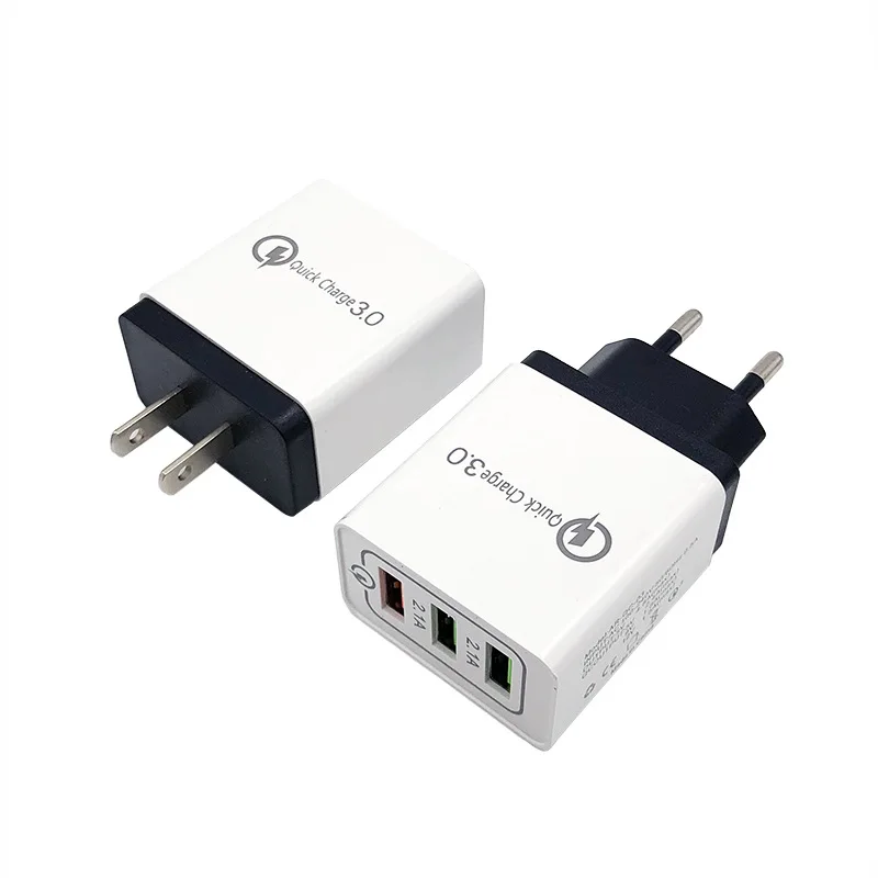 Универсальное быстрое зарядное устройство USB 18 W 3,0 5 V 3A для Iphone 7 8 EU US Plug для быстрой зарядки samsung s8 s9 huawei мобильного телефона