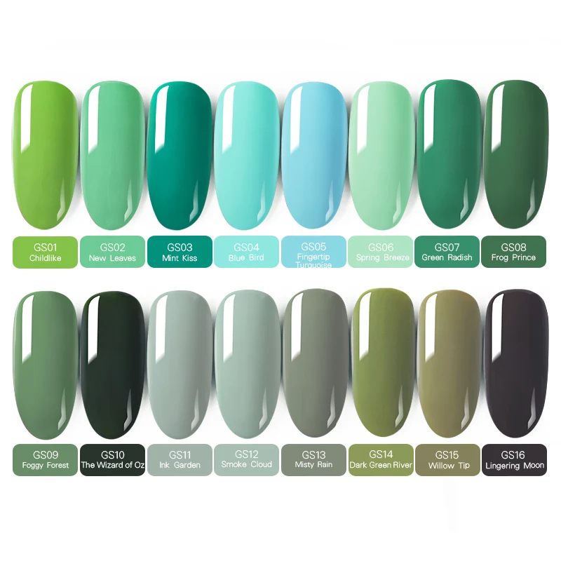 BORN PRETTY Green UV Gel Polish 6ml Nail Color Semi Permanent Soak Off Art varnish DIY|Гель для ногтей| |