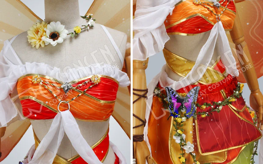 COSPLAYONSEN Love Live! После пробуждения Косплей костюм Kousaka Honoka Land of феи с крыльями|kousaka