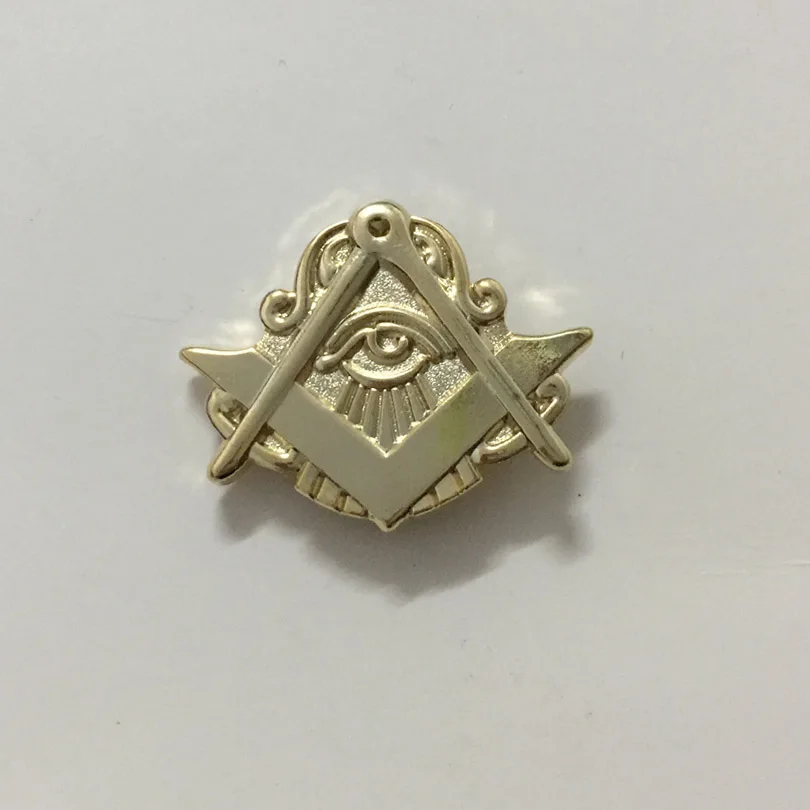 

21mm wisdom all eye seeing freemasonry masonic lapel pin masonry pin badges metal craft badges brooches and pins
