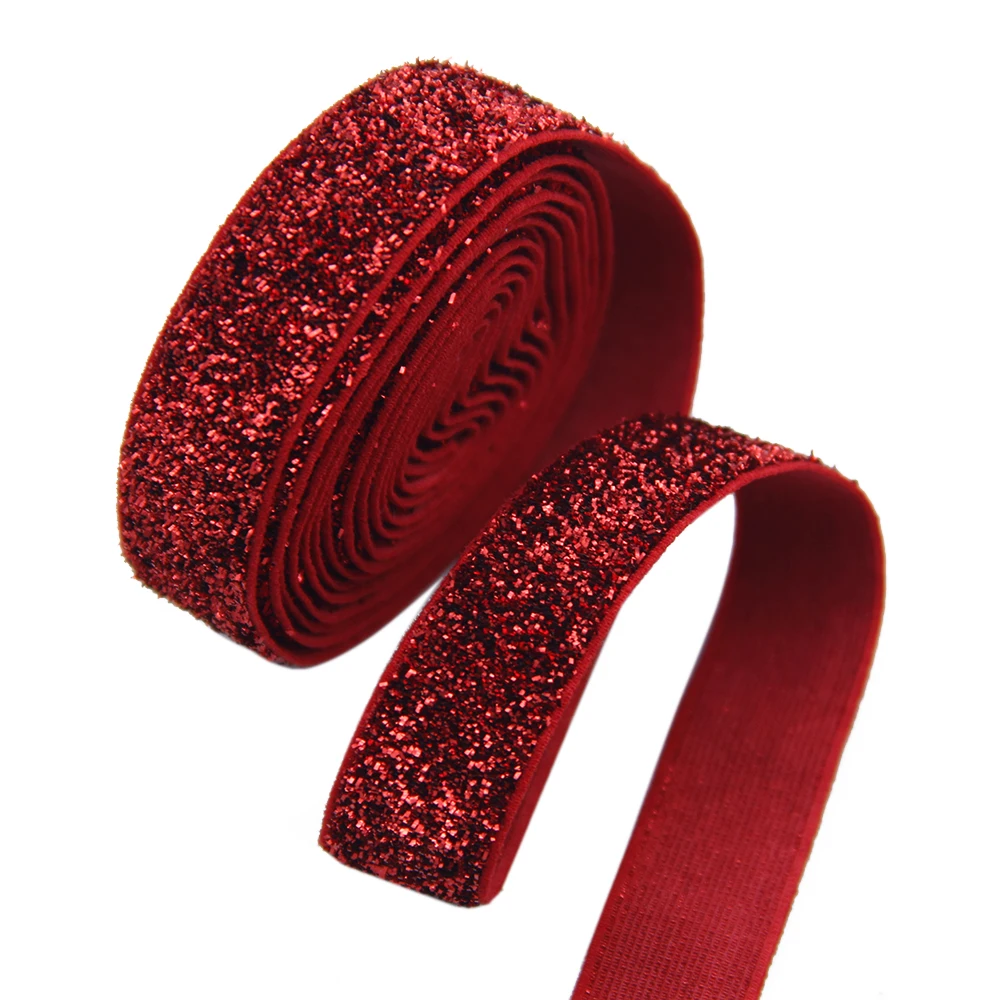 David accessories 5/8 ''16mm блеск не содержит эластик бархатные ленты бант для волос Сделай Сам обувь Свадебные украшения ленточный материал, 50Yc7023