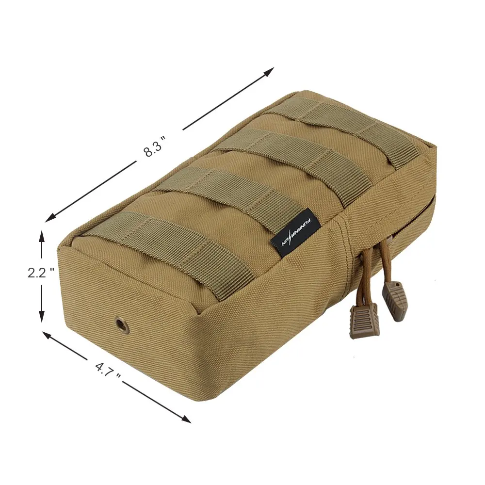 2 шт. тактический Molle EDC Универсальный чехол сумка 600D нейлон Компактный Открытый охотничий поясной пакет военный страйкбол игра аксессуар сумка