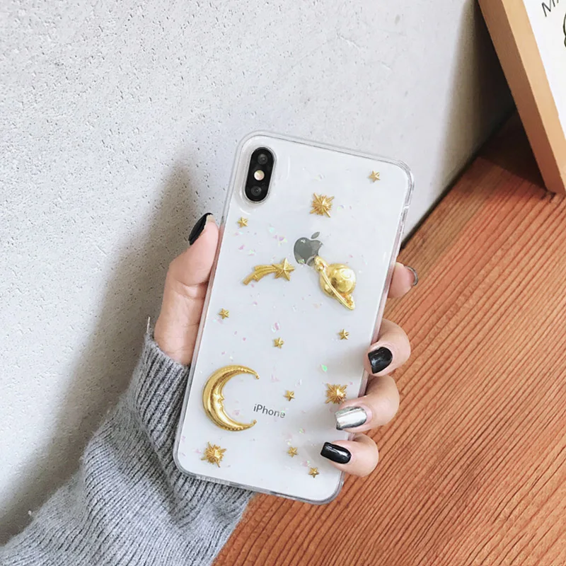 Блестящий чехол для телефона iphone XS Max XR X 6S 6 7 8 Plus задняя крышка Мультяшные мягкие