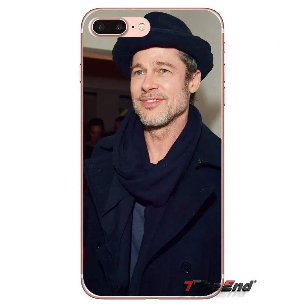 For Xiaomi Redmi 4 3 3S Pro Mi3 Mi4 Mi4i Mi4C Mi5 Mi5S Mi Max Note 2 Cover Coque Brad Pitt Transparent Soft Silicone Case | Мобильные