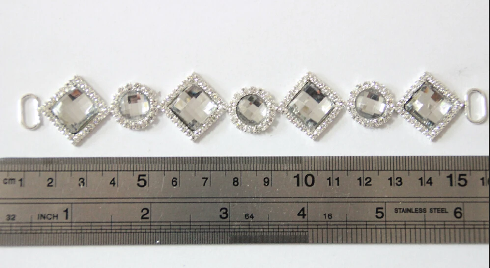 

Free Shipping Wholesale 20 pcs/lot 6'' Rhinestone Connector For Swimming Wear Bikini Connector Headband Connector RC050809