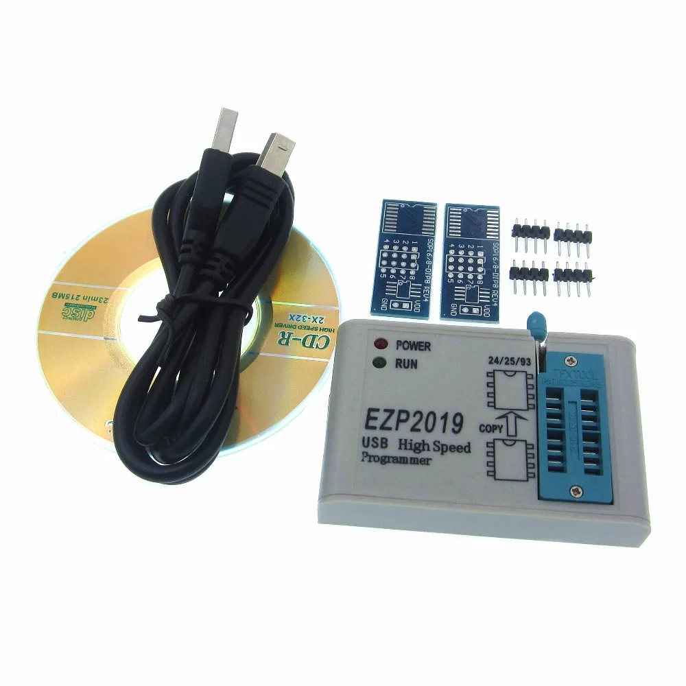Высокоскоростной USB программатор EZP2019 с 6 разъемами Поддержка 24 25 26 93 EEPROM 25 флэш-чип биос поддержка WIN7 и WIN8 EZP2013 EZP2010