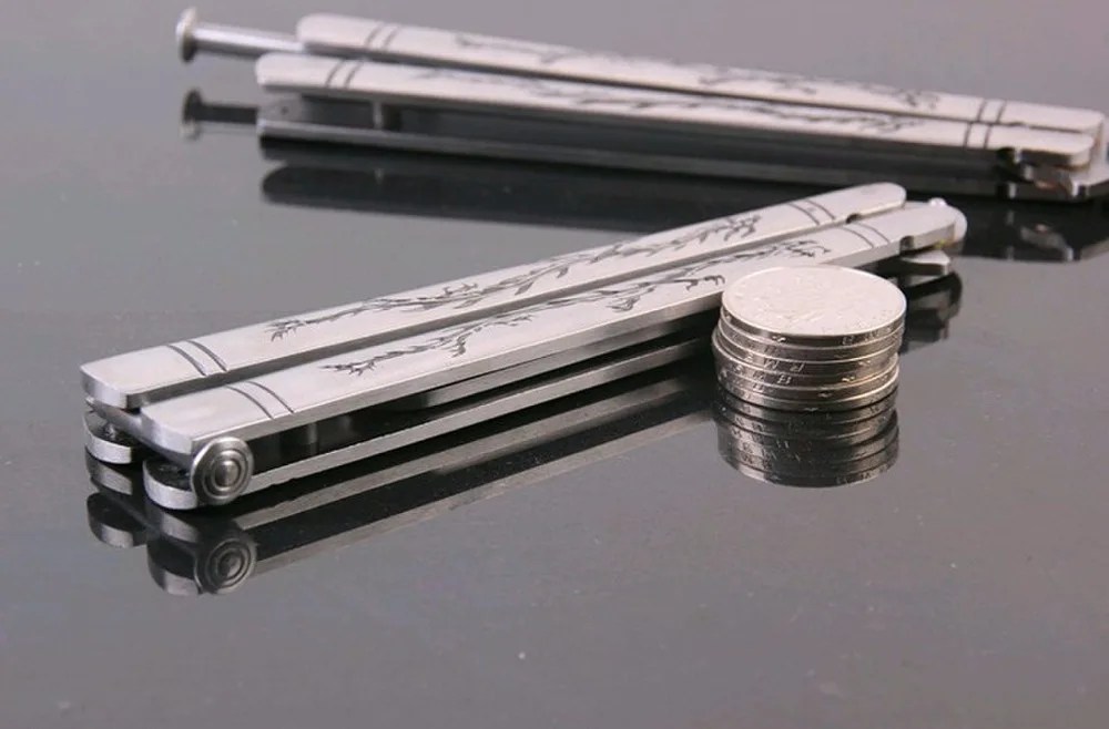 Расческа бабочка Balisong Бабочка Многофункциональный Double Dragon скучно Ножи тренер расческой Smart практика бренд
