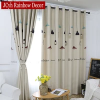 ins northern europe lamp window blackout curtain for living room curtains for kids bedroom drapes tende rideau enfant cortina