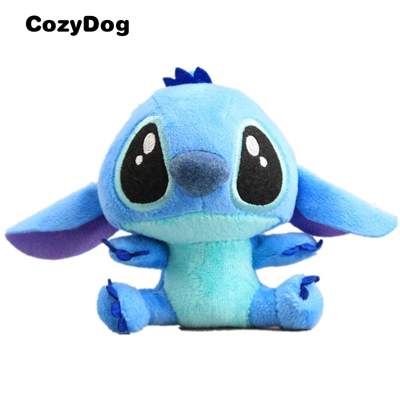 Stitch 10 cm Аниме Лило и Стич плюшевый брелок мультяшная фигурка стежка скрумп Ангел высокое качество милый плюшевый фаршированный кулон - Цвет: Stitch 10 cm