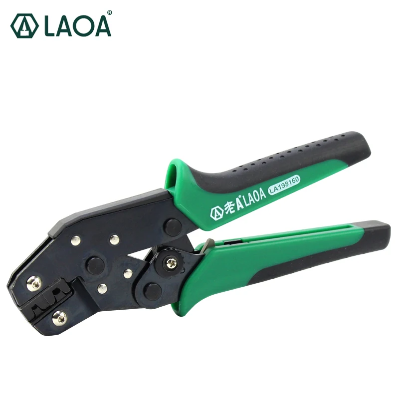 LAOA Multifunctional Ratchet Crimping Pliers Terminal Module wire Crimper Tools with macthed die