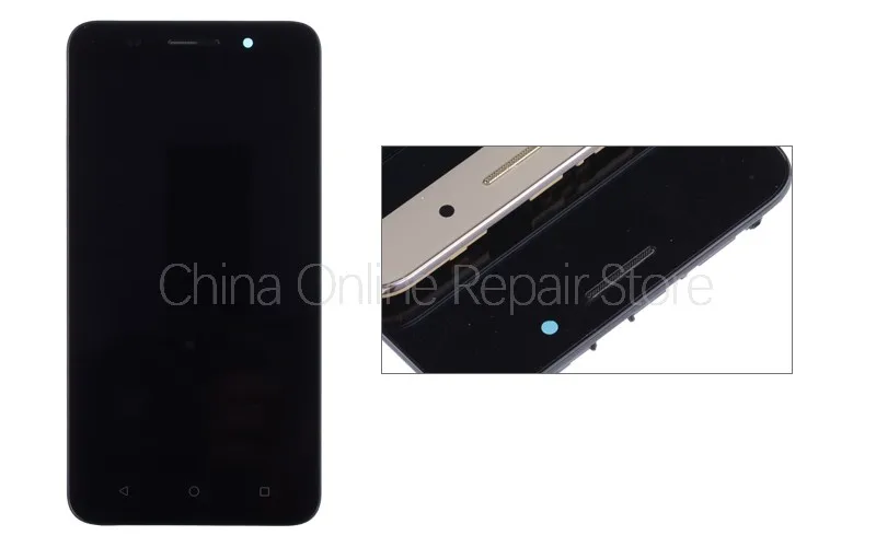 Дисплей для HUAWEI Honor 4X LCD в сборе с тачскрином на рамке 5.5'' черный белый золото