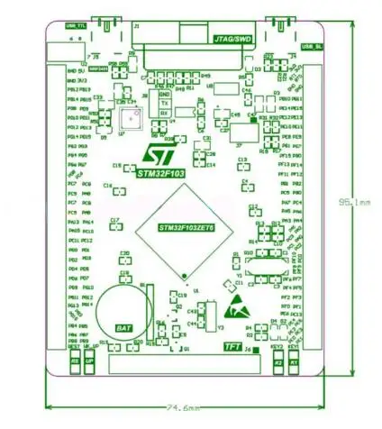 STM32F103ZET6 STM32 Cortex-M3 макетная плата основная плата микроконтроллер эксперимент 72 МГц/512 kflash/64kram