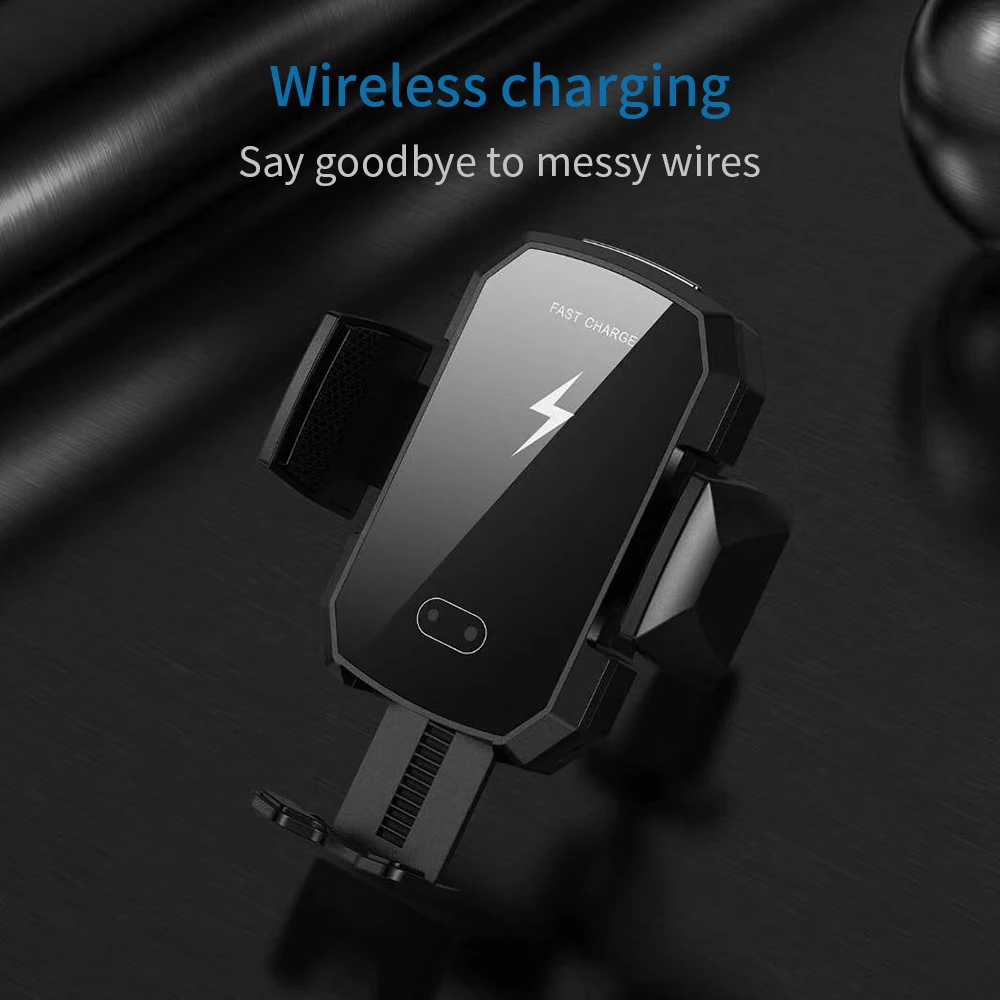 Фото NTONPOWER Qi автомобильное беспроводное зарядное устройство для iPhone 8/X/Xs быстрая Беспроводная зарядка для Samsung S9 S10 xiaomi автомобильное зарядное ус... №4