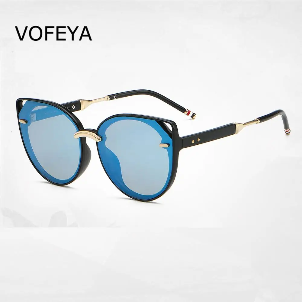 VOFEYA ретро сексуальные кошачий глаз женские поляризованные солнцезащитные очки