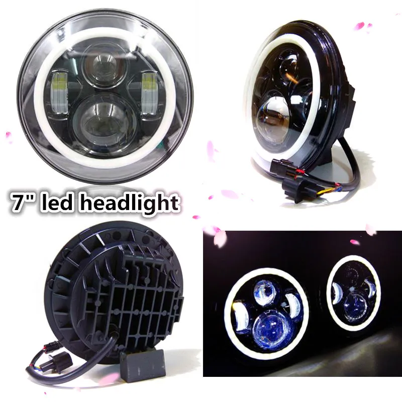 Красочные Hi/ближнего и дальнего света круглый 7 &quotсветодиодный головной