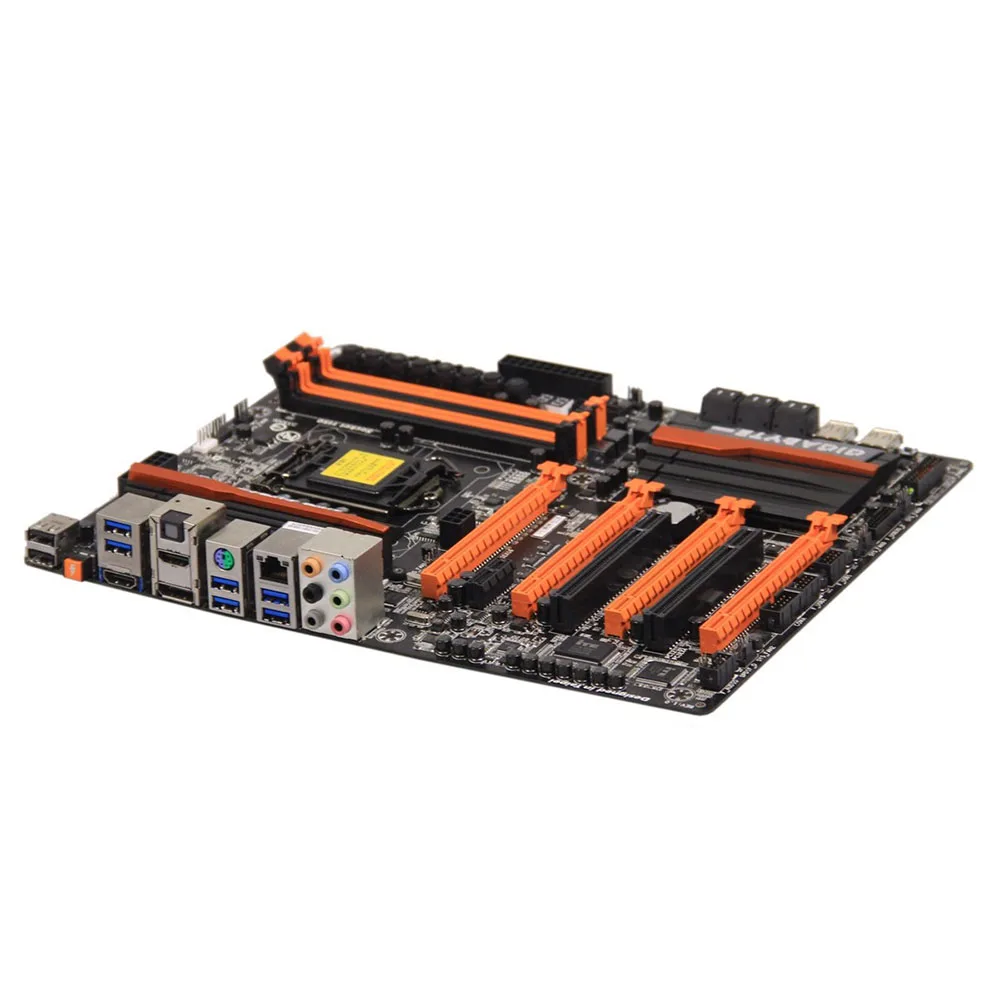 Оригинальная б/у рабочего стола материнской платы Gigabyte Z87X-OC Z87 LGA 1150 Core i7 i5 i3 DDR3 32G SATA3 USB3.0 PCI-E 3,0 блок питания ATX