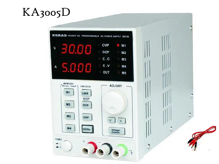 KA3005D Высокоточный Регулируемый цифровой источник питания постоянного тока 4Ps mA 30 V/5A для научно-исследовательского обслуживания лаборатории