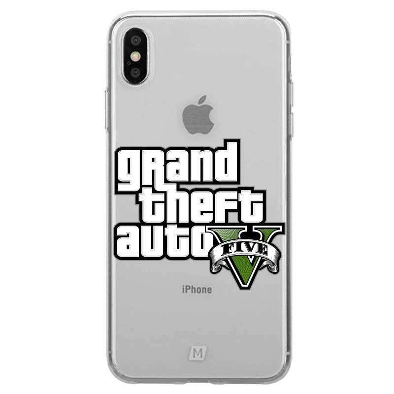 TPU Grand Theft Auto GTA V Мягкий Силиконовый ТПУ чехол для телефона для iPhone 11 11Pro XS Max XR X 10 8 7 6S Plus 5S SE 8PIUS TPU чехол - Цвет: TPU