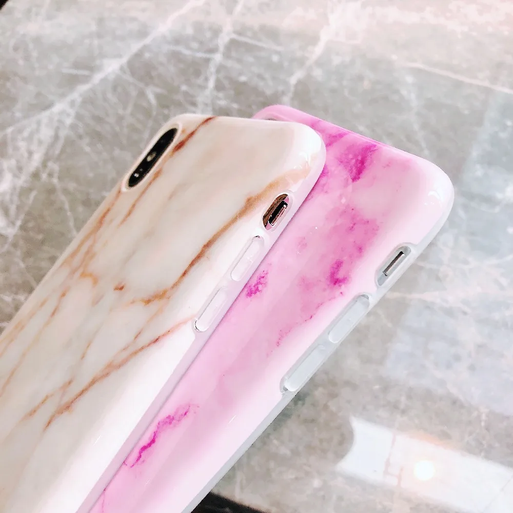 Axbety для iPhone XR/XS MAX чехол Модный Цветной мраморный телефона 7 8 6 6s плюс Чехол Мягкий