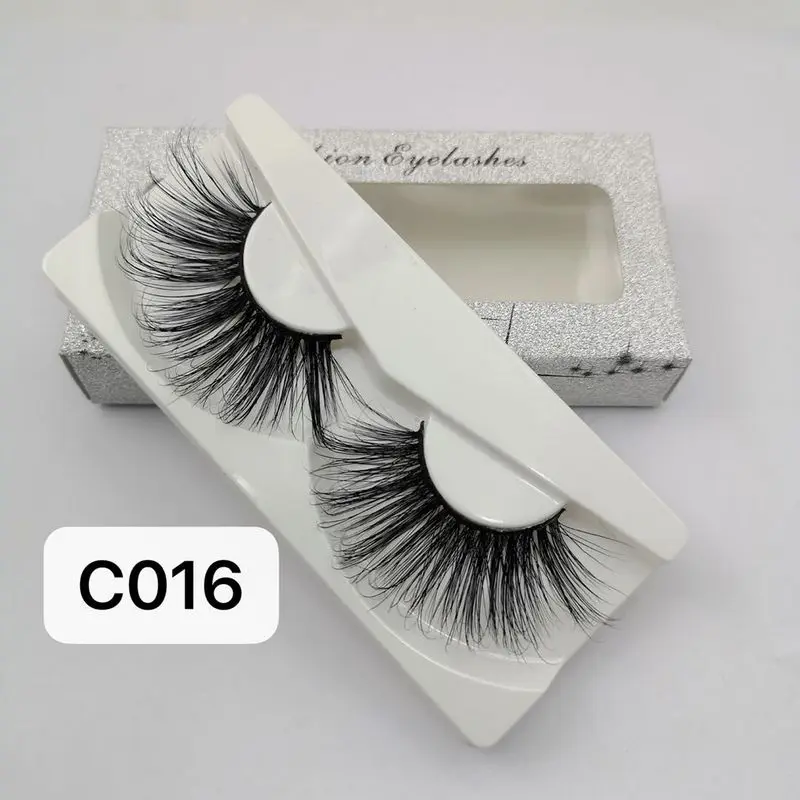 20Pairs 30mm eyelashes Long 3D mink lashes extra length mink eyelashes Big dramatic volumn eyelashes strip thick false eyelashes