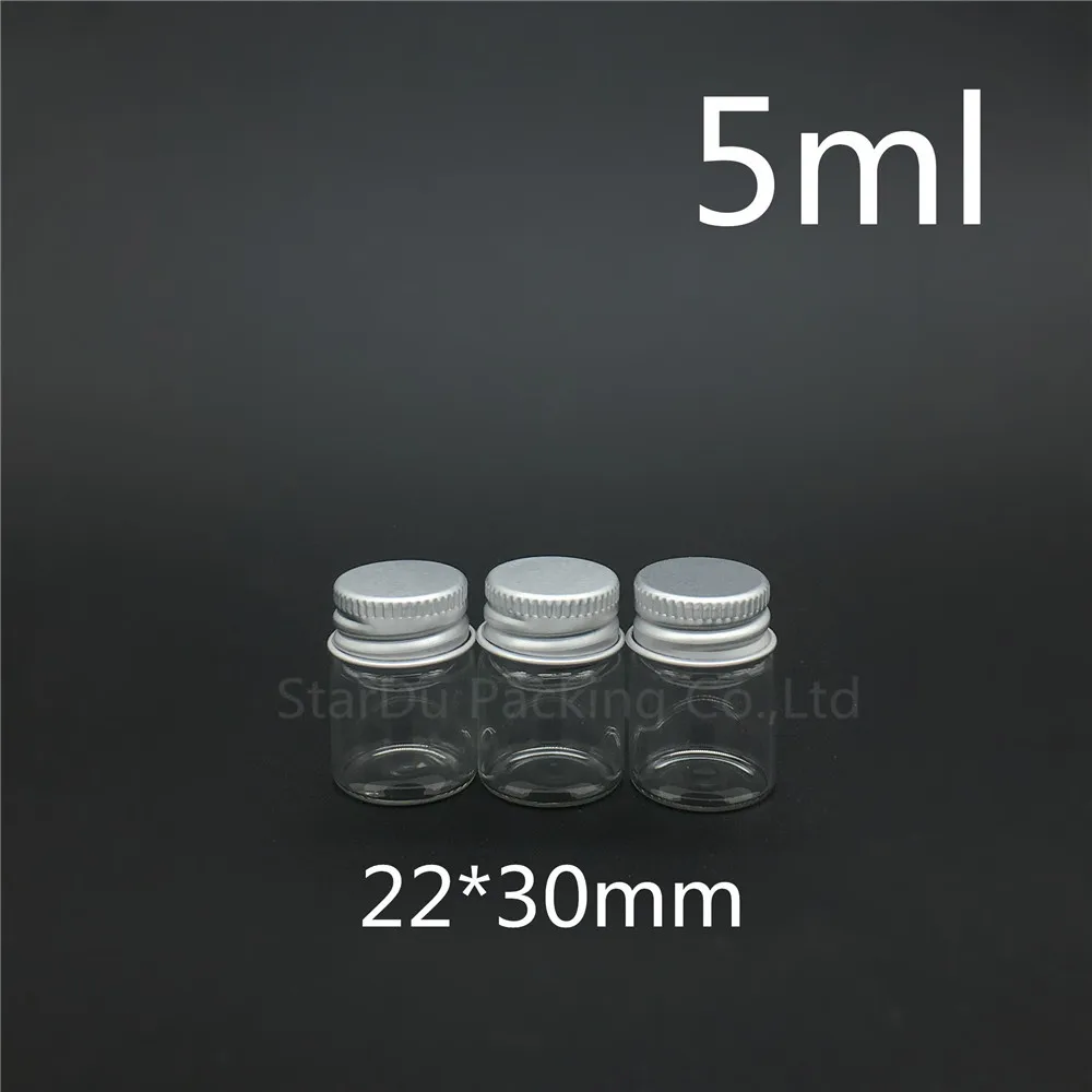 

500pcs/lot Diameter 22*30mm 5ml Glass Bottle Screw Cap For Vinegar alcohol, carft/storage Candy Bottles