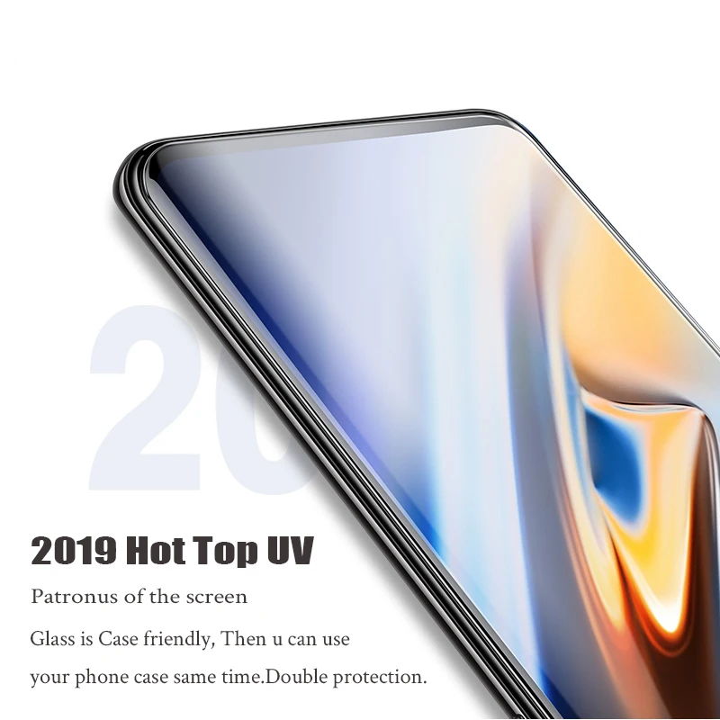 2019 Горячее предложение 2 шт 10D полное покрытие УФ стекло для Oneplus 7 Pro с