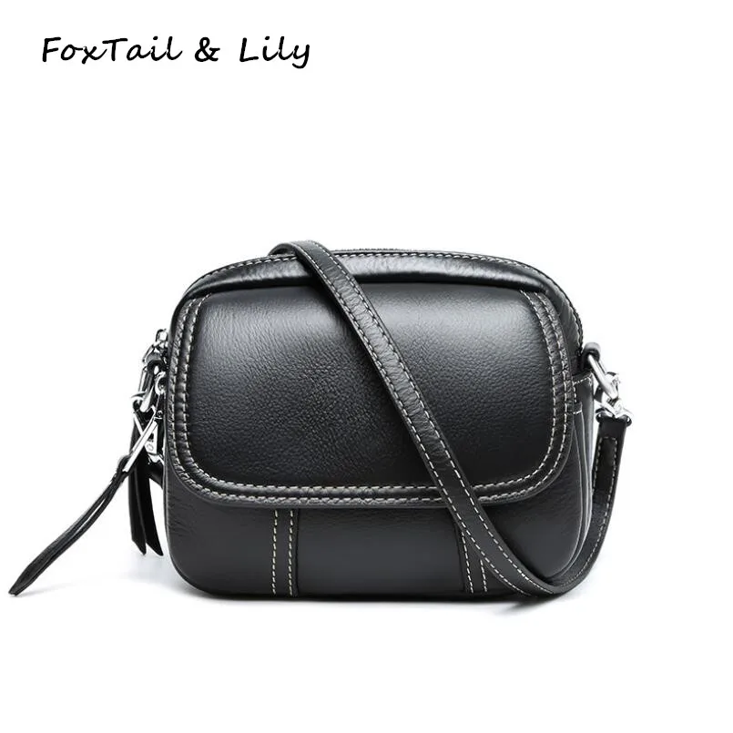 

FoxTail & Lily Popular Mini Crossbody Bags for Women Genuine Leather Small Shoulder Messenger Bag Fashion Cow Leather Handbags