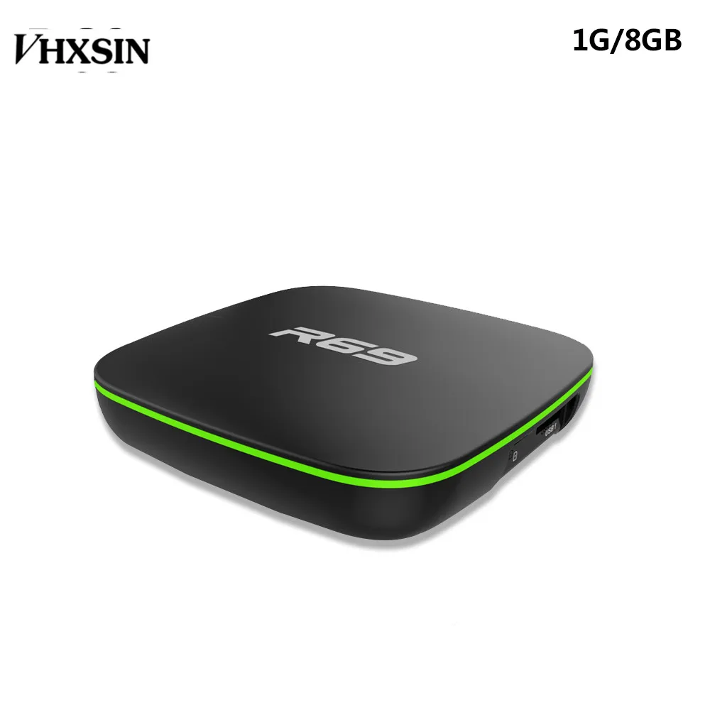 VHXSIN 5 шт./лот R69 1 ГБ 8 Android 7 TV Box H3 четырехъядерный ГГц 4K H.264 100M LAN | Электроника