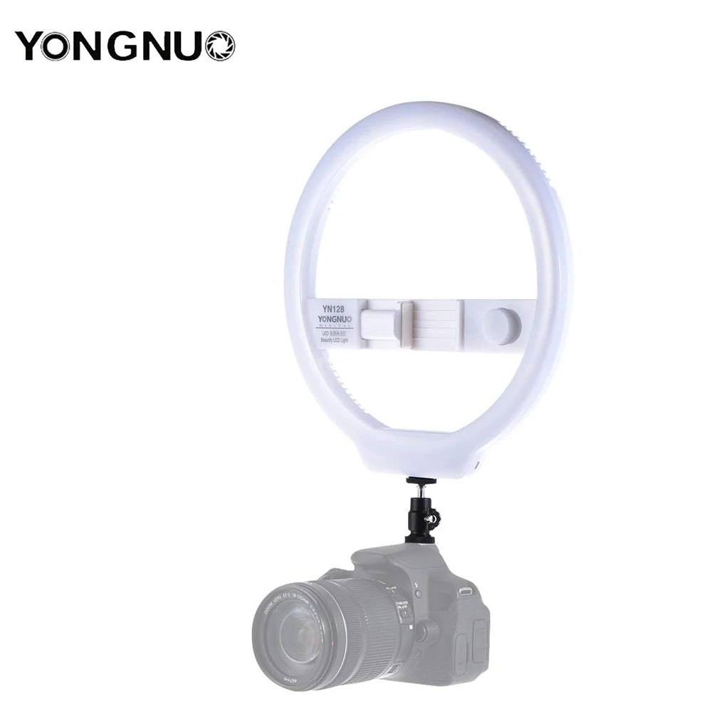 YONGNUO YN128 селфи кольцо свет камера фото студия телефон 128 светодиодный кольцевой 3200