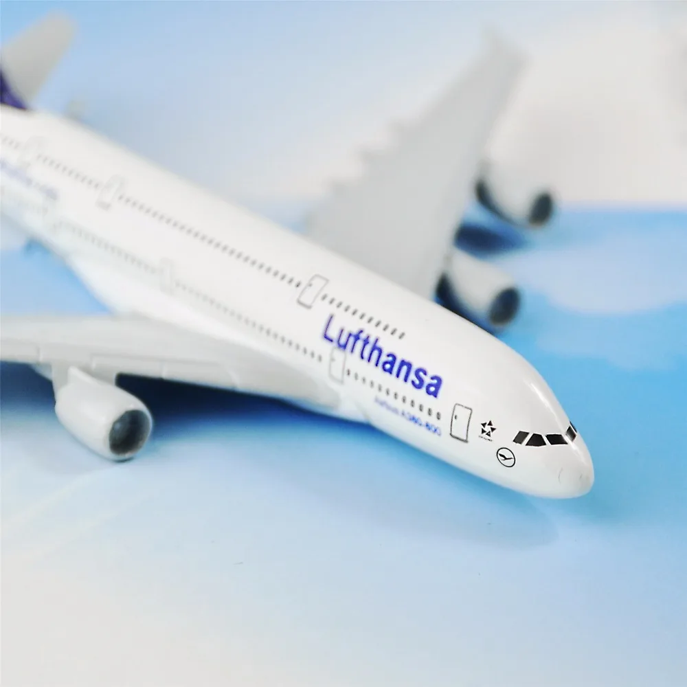 Немецкие модели для полета Lufthansa A380 16 см металлические детей подарок на день