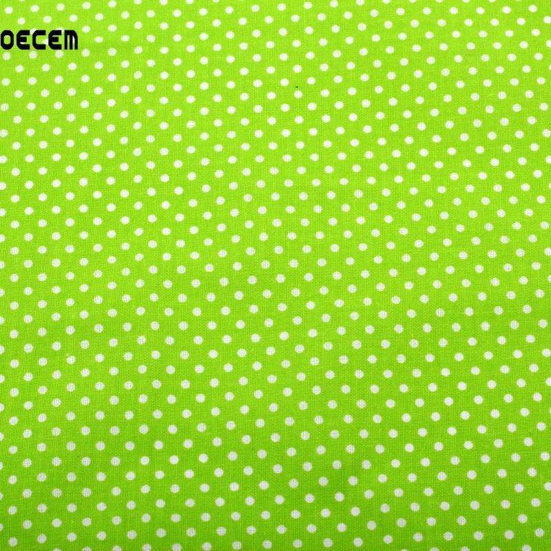 9 шт./лот Радужный цвет тонкая хлопковая ткань в горошек с принтом толстая
