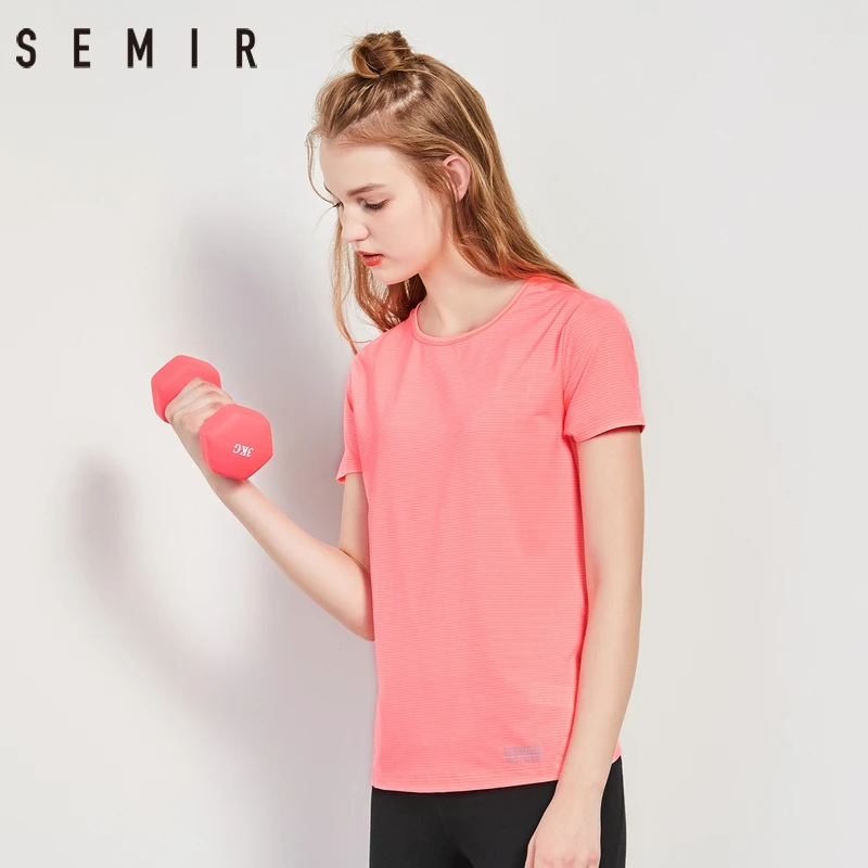 SEMIR 2019 Футболка женская топ модная классная футболка с принтом белые хлопковые