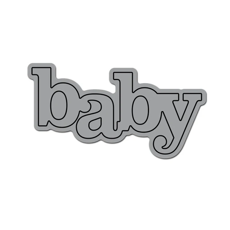 Новые металлические режущие штампы с большим словом для DIY скрапбукинга