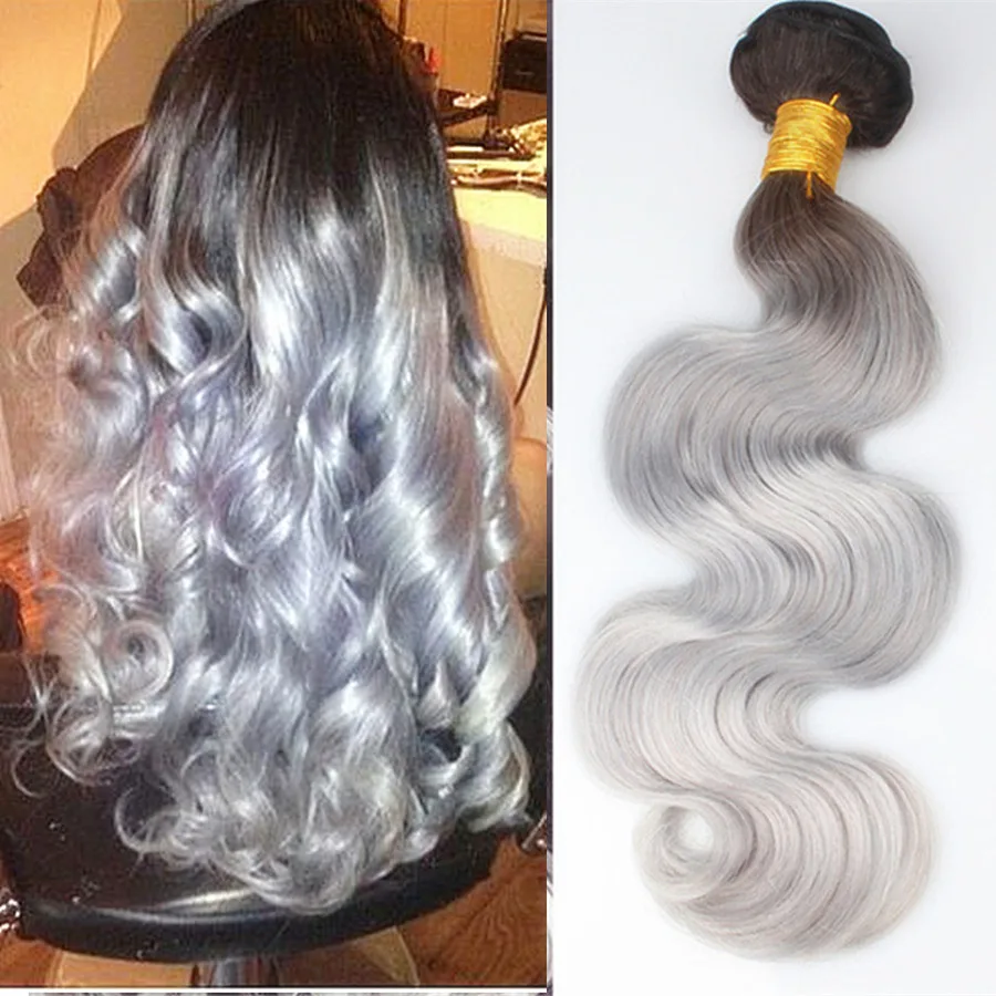 Пучки волнистых волос для тела серые пучки 3/4 шт перуанские ткет Омбре русые