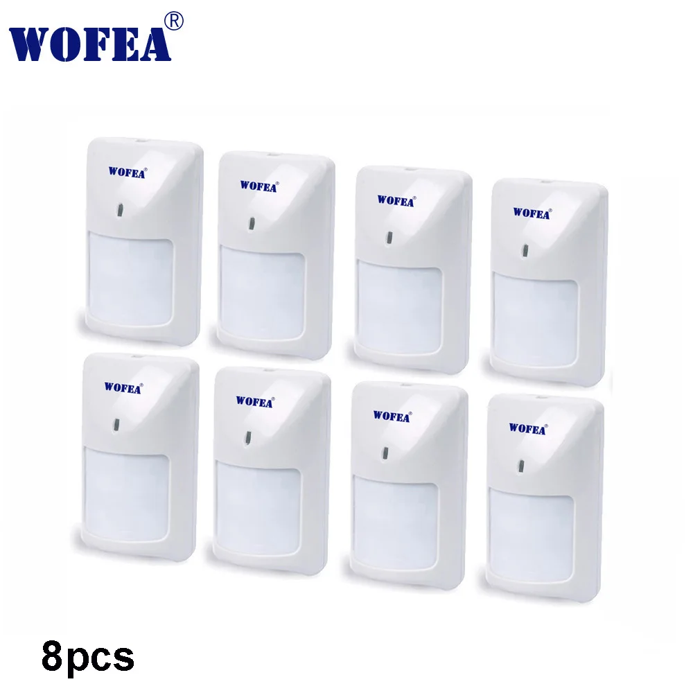 8pcs Wofea детектор движения проводной тип PIR сенсор инфракрасный детектор переключатель без NC выход 12 В - Цвет: 8pcs