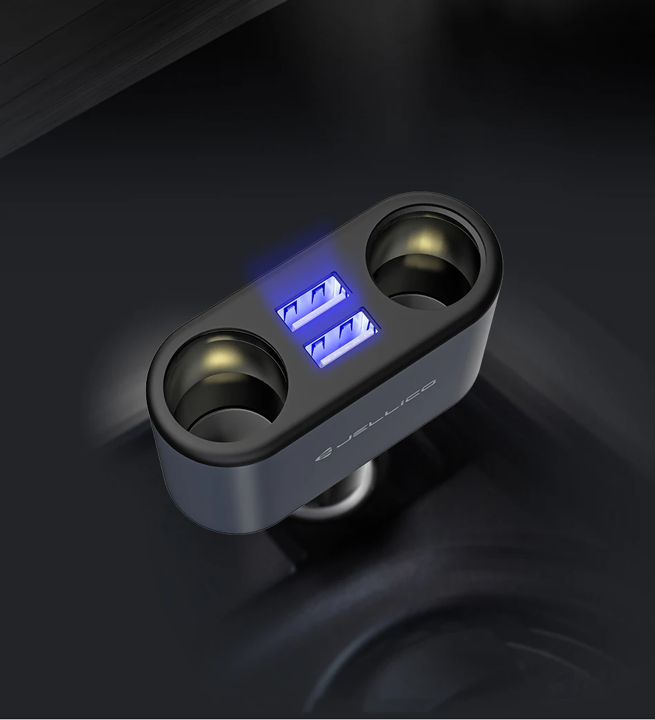 Jellico SC-65 2 USB 3.1A автомобильное зарядное устройство с 2 прикуривателями для iPhone 6 7 8 Sumsung Xiaomi универсальная Быстрая зарядка