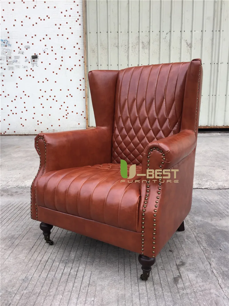 U-BEST, новая классическая мебель для дома, бархатное кресло, кресло для зала, американский кантри, континентальное кожаное кресло, кресло тигра