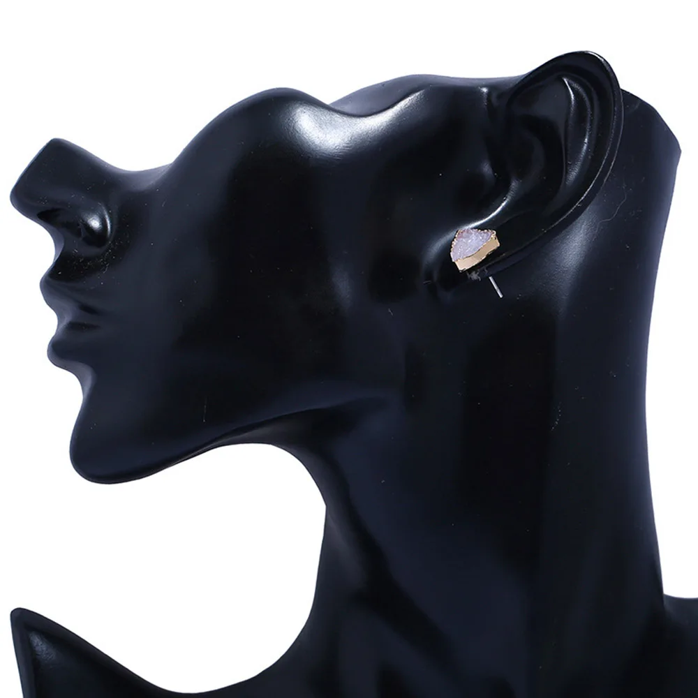 Женские серьги гвоздики с натуральным камнем в европейском стиле|earrings for women