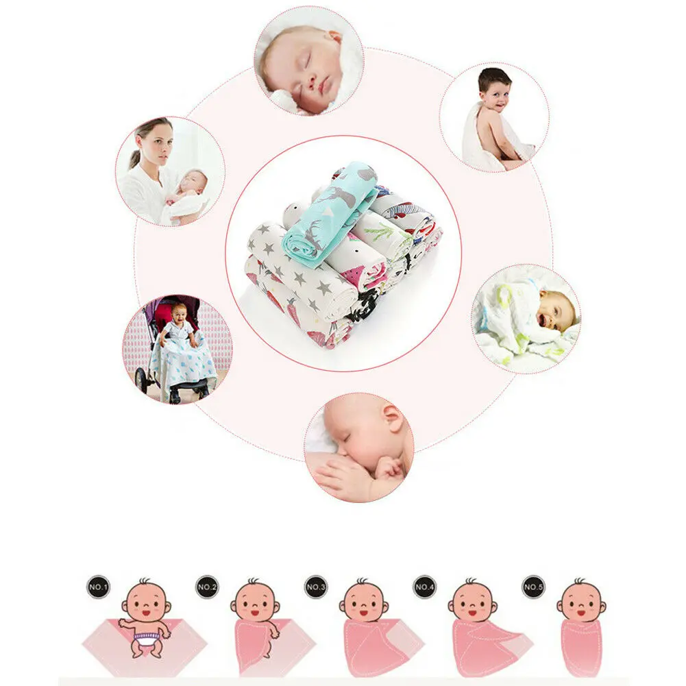 2 шт./компл. пеленки для новорожденных Одеяло пеленка сна муслин Обёрточная