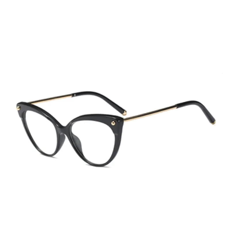 C5 Cat Eye Prescription Glasses Frame Optical Myopia Hyperopia Astigmatism Lenses Anti Reflective Blue Light Corrective Eyeglasses - Цвет оправы: C5