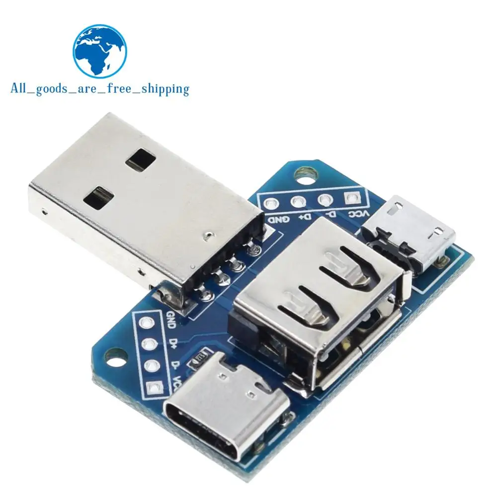 USB коммутатор Мужской Разъем к Тип c микро муфтовый стыковочный 2 54 4P передачи
