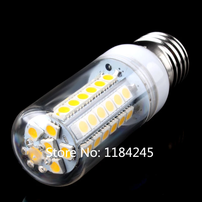 Цоколь E27 48 LED 5050 SMD 9 Вт лампочка 220 В Теплый чистый белый свет Бесплатная доставка 4