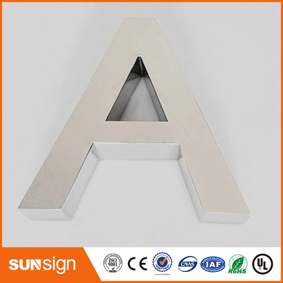 Металлическая буква 3D знак передний канал письмо вывеска|channel letter signage|3d signssignage