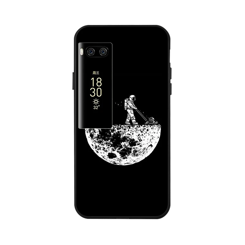 Модный черный окрашенный чехол для Meizu M6 Note Meilan 6 M6S 16 Plus M6T 16X чехол противоударный чехол для Meizu Pro 7 Plus - Цвет: x055
