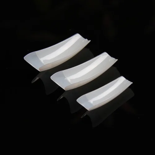 Накладные ногти 500 шт./лот французские пластиковые накладные Типсы натуральный