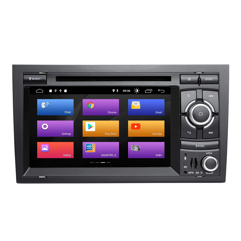 Автомобильный мультимедийный DVD 2Din Android 9 0 Авторадио для Audi A4 B6 B7S eat Exeo S4 B7 RS42002-2008 RS4