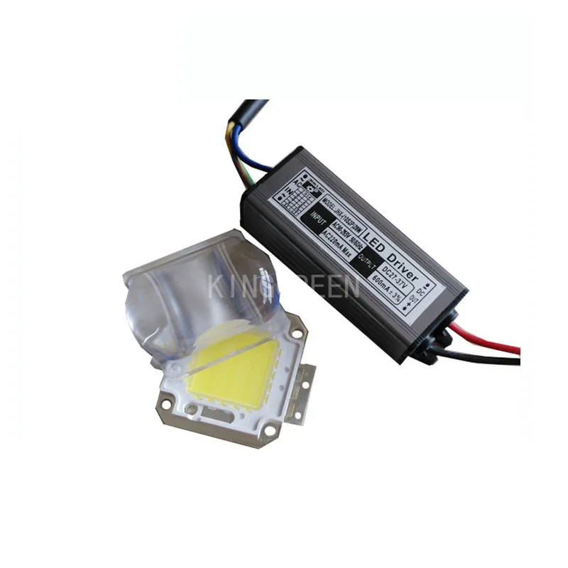 

1X High quality 80W integrated COB led lamp Beads + LED lens and power supply + LED lens free shipping