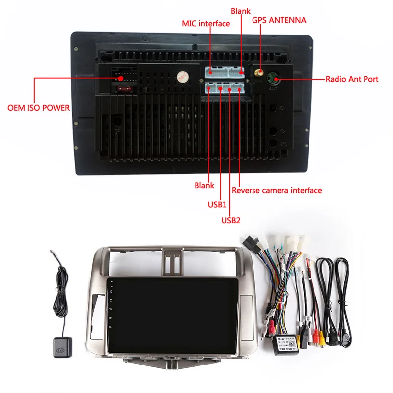 9 "2 + 32G 2.5D IPS android 8 1 Автомобильный мультимедийный плеер dvd для Toyota Prado 150 2010 2011 2012